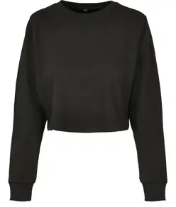 Girocollo cropped donna in spugna Build Your Brand