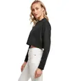 Girocollo cropped donna in spugna Build Your Brand