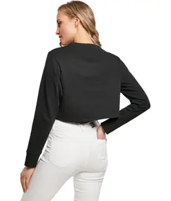 Girocollo cropped donna in spugna Build Your Brand