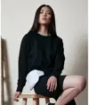 Girocollo cropped donna in spugna Build Your Brand