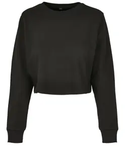 Girocollo cropped donna in spugna Build Your Brand