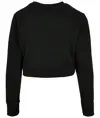 Girocollo cropped donna in spugna Build Your Brand