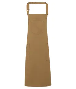 Grembiule con pettorina in cotone chino Premier