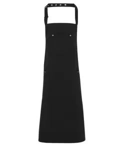 Grembiule con pettorina in cotone chino Premier