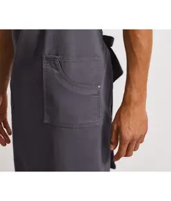 Grembiule con pettorina in cotone chino Premier