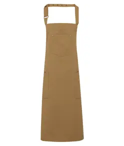 Grembiule con pettorina in cotone chino Premier