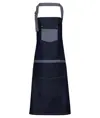 Grembiule con pettorina in denim a contrasto Domain Premier