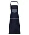 Grembiule con pettorina in denim a contrasto Domain Premier