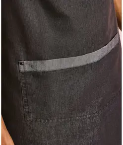 Grembiule con pettorina in denim a contrasto Domain Premier