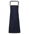 Grembiule con pettorina in denim effetto cerato District Premier