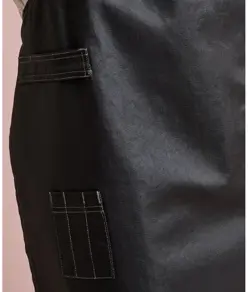 Grembiule con pettorina in denim effetto cerato District Premier