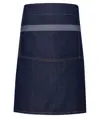 Grembiule corto in denim a contrasto Domain Premier