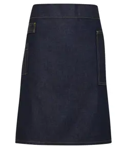 Grembiule corto in denim effetto cerato Division Premier
