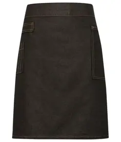 Grembiule corto in denim effetto cerato Division Premier