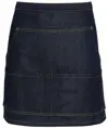 Grembiule da vita in denim con cuciture jeans Premier
