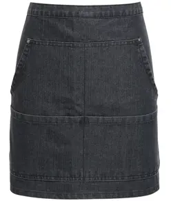Grembiule da vita in denim con cuciture jeans Premier