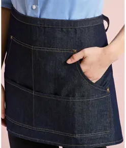 Grembiule da vita in denim con cuciture jeans Premier