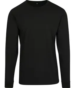 Maglia a maniche lunghe con polsini a costine Build Your Brand