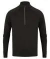 Maglia a maniche lunghe con zip a ¼ Tombo