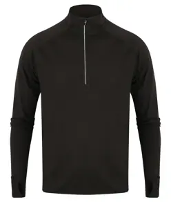 Maglia a maniche lunghe con zip a ¼ Tombo