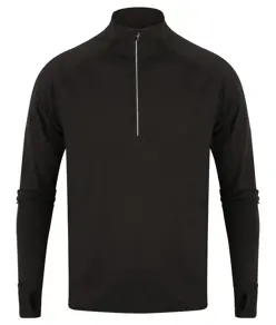 Maglia a maniche lunghe con zip a ¼ Tombo