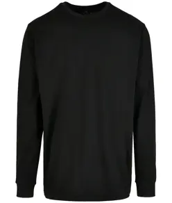 Maglia biologica a maniche lunghe con polsini a costine Build Your Brand