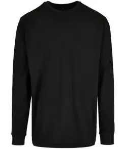 Maglia biologica a maniche lunghe con polsini a costine Build Your Brand