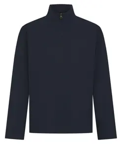 Maglia con zip a 1/4 in piqué premium Front Row