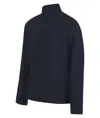 Maglia con zip a 1/4 in piqué premium Front Row