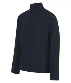 Maglia con zip a 1/4 in piqué premium Front Row