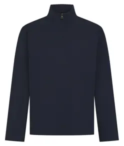 Maglia con zip a 1/4 in piqué premium Front Row
