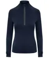 Maglia Cool Flex da donna a mezza zip lunga AWDis Just Cool