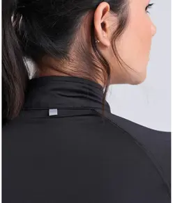 Maglia Cool Flex da donna a mezza zip lunga AWDis Just Cool