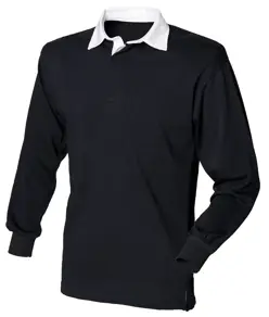 Maglia da rugby a maniche lunghe a tinta unita Front Row