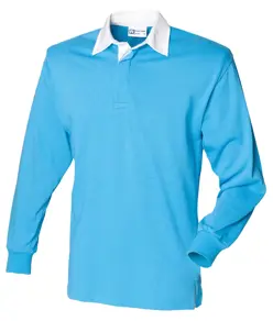 Maglia da rugby a maniche lunghe a tinta unita Front Row