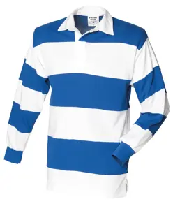 Maglia da rugby a righe cucite a manica lunga Front Row