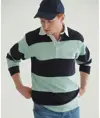 Maglia da rugby a righe cucite a manica lunga Front Row