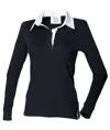 Maglia da rugby a tinta unita a maniche lunghe donna Front Row