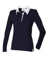 Maglia da rugby a tinta unita a maniche lunghe donna Front Row