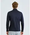 Maglia da uomo riciclata a maniche lunghe con interno garzato e zip a ¼ TriDri® TriDri