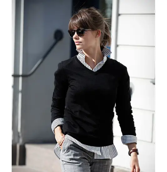 Maglia donna di lusso Ashbury in misto merino Nimbus