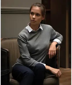Maglia donna in merino extrafine Cashwool® Beaufort Nimbus