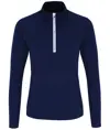 Maglia tecnica da donna a maniche lunghe con zip a ¼ TriDri® TriDri