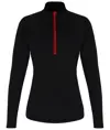 Maglia tecnica da donna a maniche lunghe con zip a ¼ TriDri® TriDri