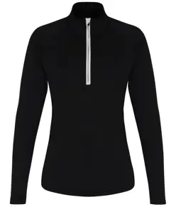 Maglia tecnica da donna a maniche lunghe con zip a ¼ TriDri® TriDri