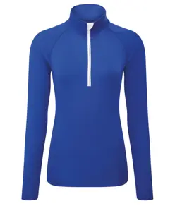 Maglia tecnica da donna a maniche lunghe con zip a ¼ TriDri® TriDri
