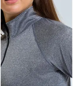 Maglia tecnica da donna a maniche lunghe con zip a ¼ TriDri® TriDri