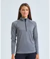 Maglia tecnica da donna a maniche lunghe con zip a ¼ TriDri® TriDri