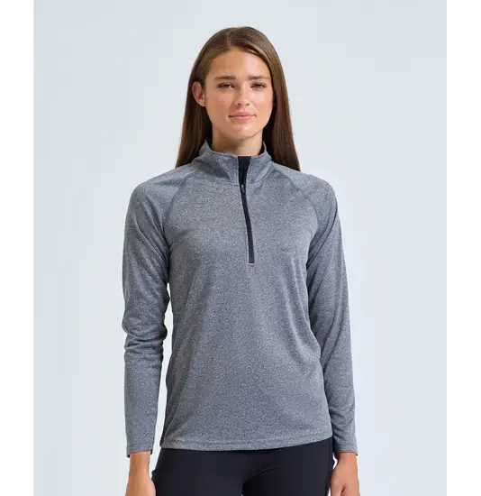 Maglia tecnica da donna a maniche lunghe con zip a ¼ TriDri® TriDri