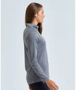 Maglia tecnica da donna a maniche lunghe con zip a ¼ TriDri® TriDri
